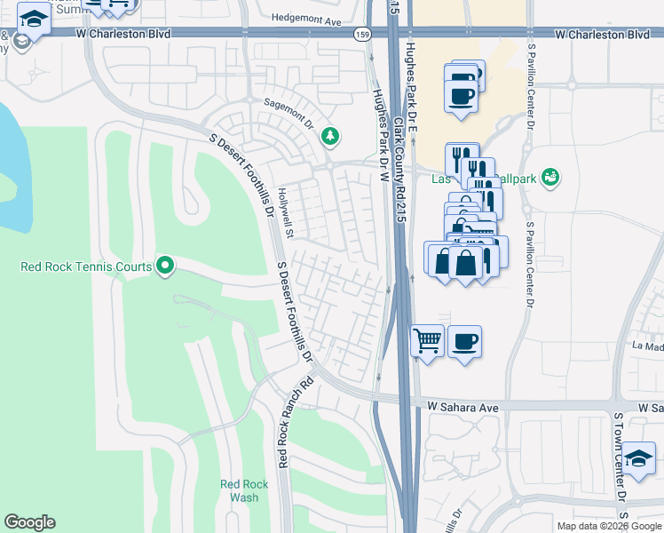 map of restaurants, bars, coffee shops, grocery stores, and more near 11270 Corsica Mist Avenue in Las Vegas