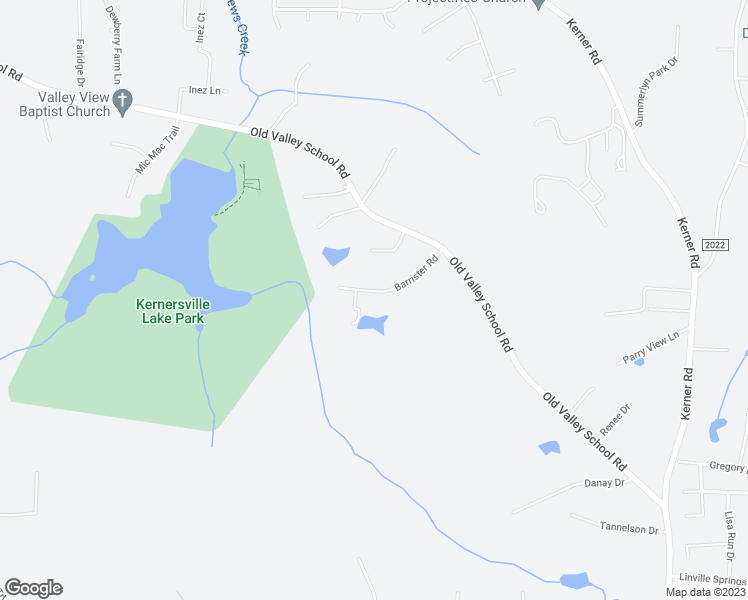 map of restaurants, bars, coffee shops, grocery stores, and more near 6740 Barrister Road in Kernersville