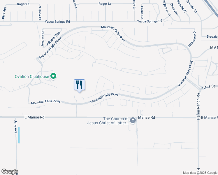 map of restaurants, bars, coffee shops, grocery stores, and more near 5280 Agio Avenue in Pahrump