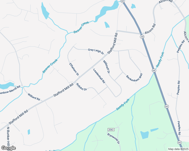 map of restaurants, bars, coffee shops, grocery stores, and more near 5011 Leadenhall Road in Oak Ridge