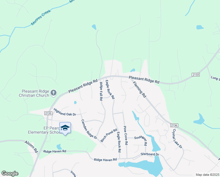 map of restaurants, bars, coffee shops, grocery stores, and more near 4809 Eagle Rock Road in Greensboro