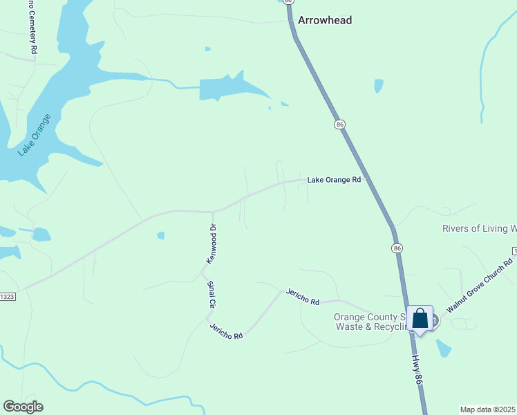 map of restaurants, bars, coffee shops, grocery stores, and more near 324 Lake Orange Rd in Hillsborough