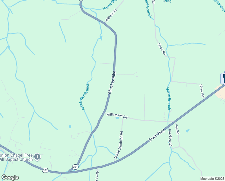 map of restaurants, bars, coffee shops, grocery stores, and more near 5945 Chuckey Pike in Chuckey
