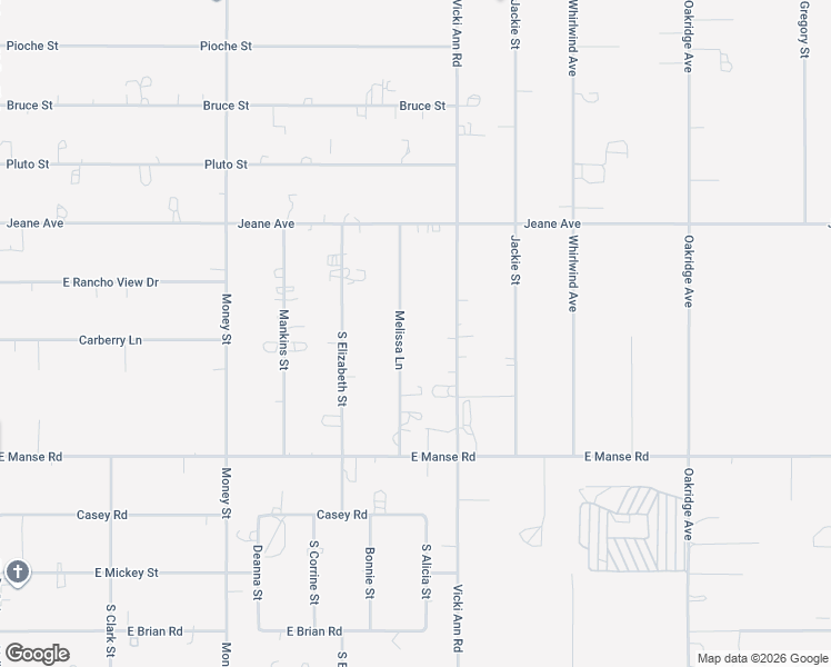 map of restaurants, bars, coffee shops, grocery stores, and more near 4741 Melissa Lane in Pahrump
