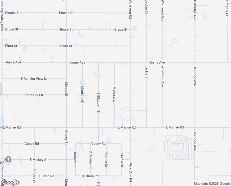 map of restaurants, bars, coffee shops, grocery stores, and more near 4741 Melissa Lane in Pahrump