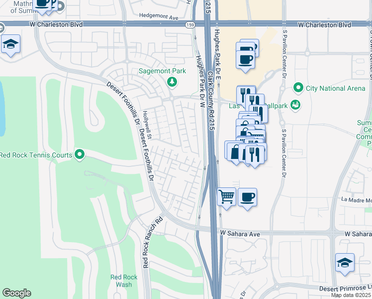 map of restaurants, bars, coffee shops, grocery stores, and more near 11270 Corsica Mist Avenue in Las Vegas