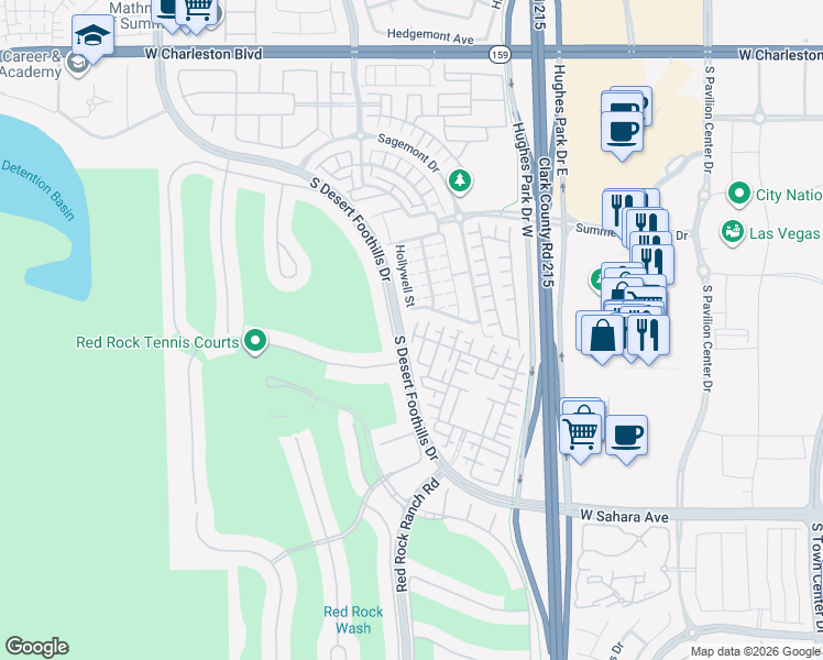 map of restaurants, bars, coffee shops, grocery stores, and more near 11392 Corsica Mist Avenue in Las Vegas