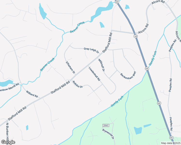 map of restaurants, bars, coffee shops, grocery stores, and more near 5011 Leadenhall Road in Oak Ridge