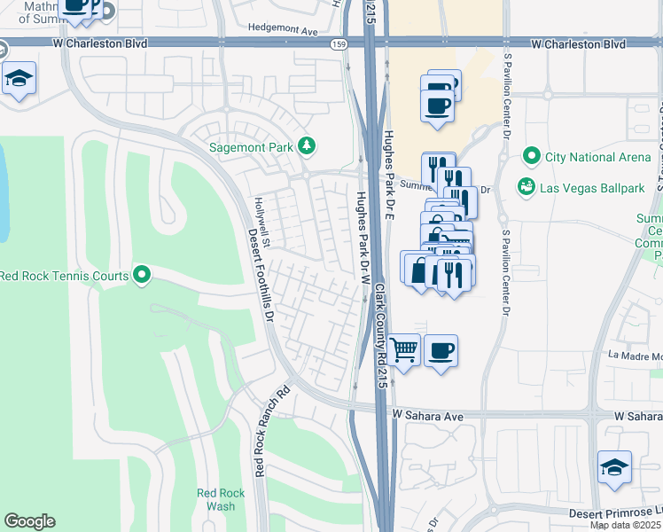 map of restaurants, bars, coffee shops, grocery stores, and more near 11243 Ventura Grass Court in Las Vegas