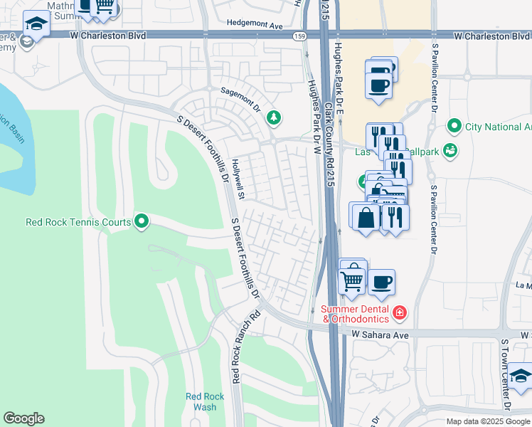 map of restaurants, bars, coffee shops, grocery stores, and more near 11324 Corsica Mist Avenue in Las Vegas