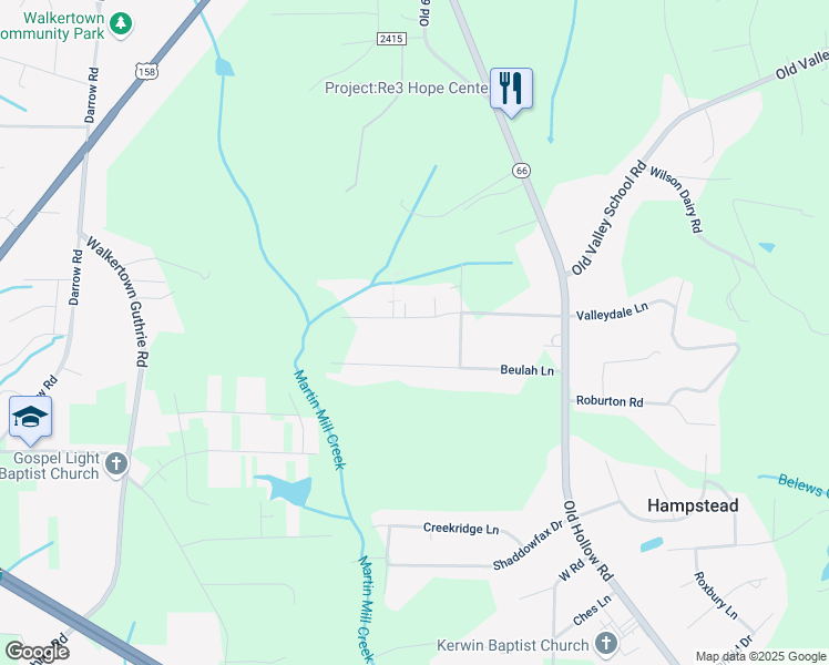 map of restaurants, bars, coffee shops, grocery stores, and more near 5029 Roberson Farm Road in Kernersville