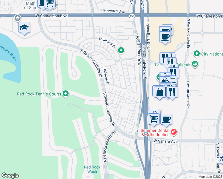 map of restaurants, bars, coffee shops, grocery stores, and more near 11320 Corsica Mist Avenue in Las Vegas