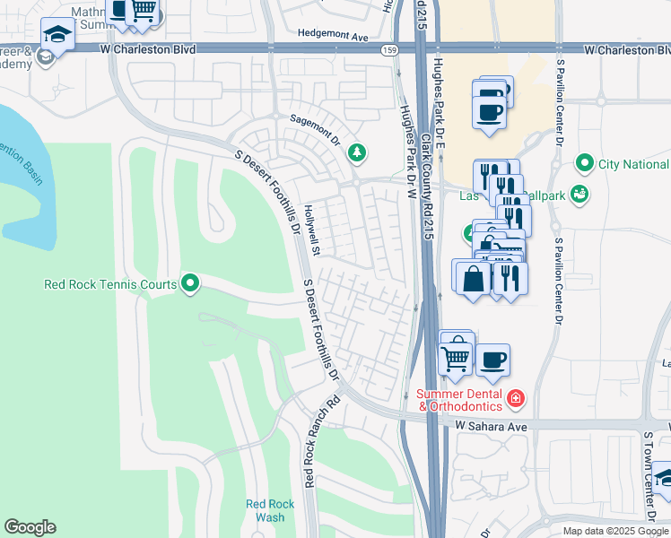 map of restaurants, bars, coffee shops, grocery stores, and more near 11358 Corsica Mist Avenue in Las Vegas