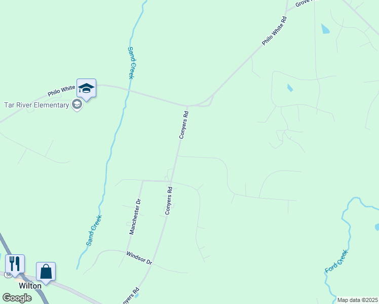map of restaurants, bars, coffee shops, grocery stores, and more near 3681 Summer Springs Drive in Franklinton