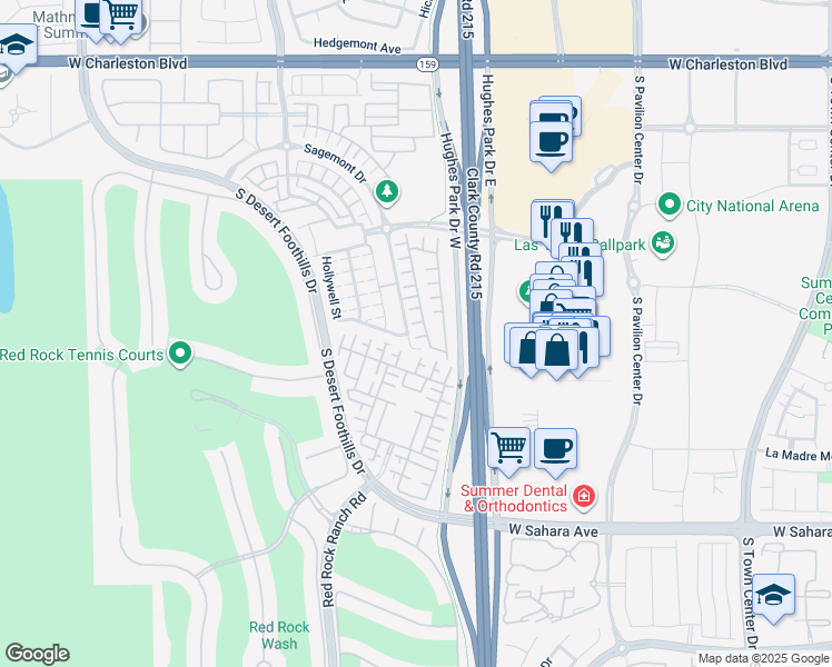 map of restaurants, bars, coffee shops, grocery stores, and more near 11242 Ventura Grass Court in Las Vegas