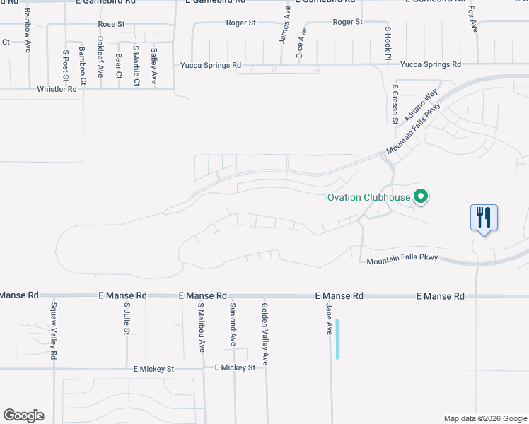 map of restaurants, bars, coffee shops, grocery stores, and more near 4310 East Cactus Canyon Drive in Pahrump