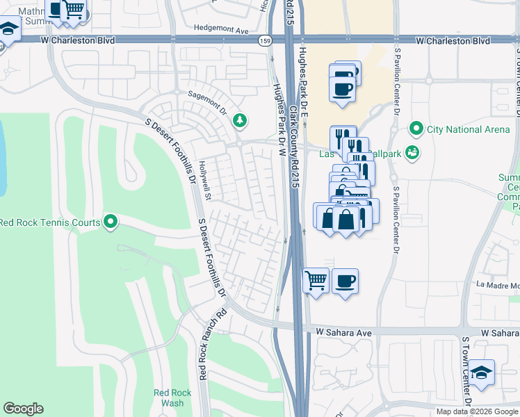 map of restaurants, bars, coffee shops, grocery stores, and more near 11238 Ventura Grass Court in Las Vegas