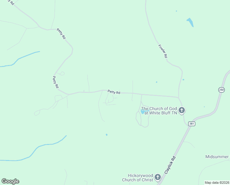 map of restaurants, bars, coffee shops, grocery stores, and more near 1465 Petty Rd in White Bluff