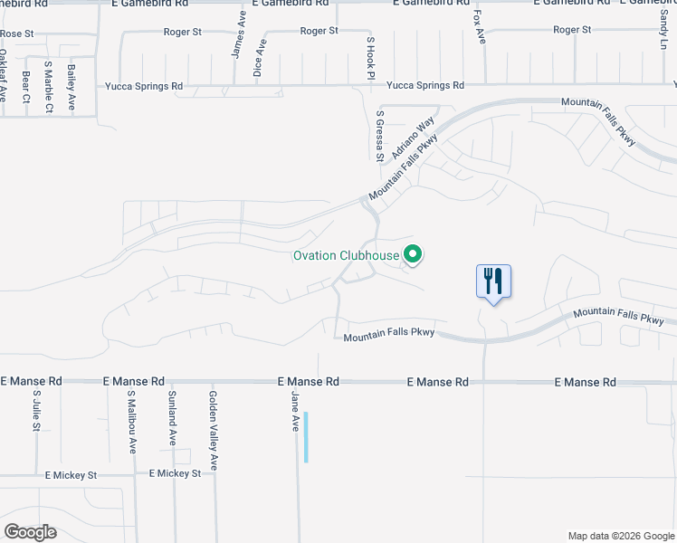 map of restaurants, bars, coffee shops, grocery stores, and more near 4484 East Cactus Canyon Drive in Pahrump