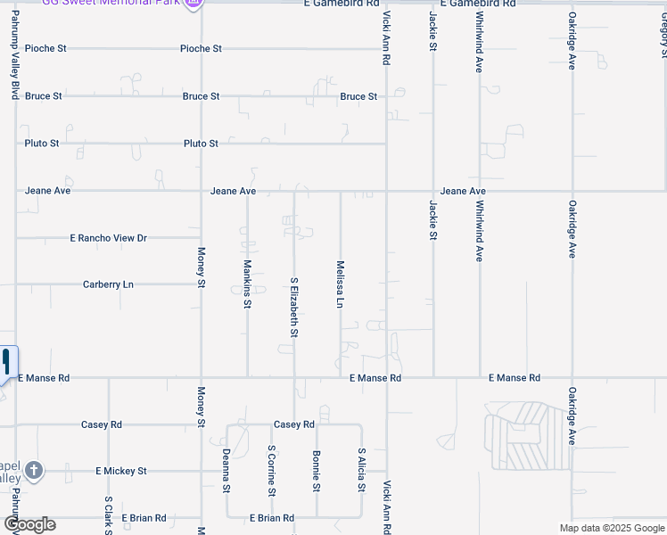 map of restaurants, bars, coffee shops, grocery stores, and more near 4710 Melissa Lane in Pahrump