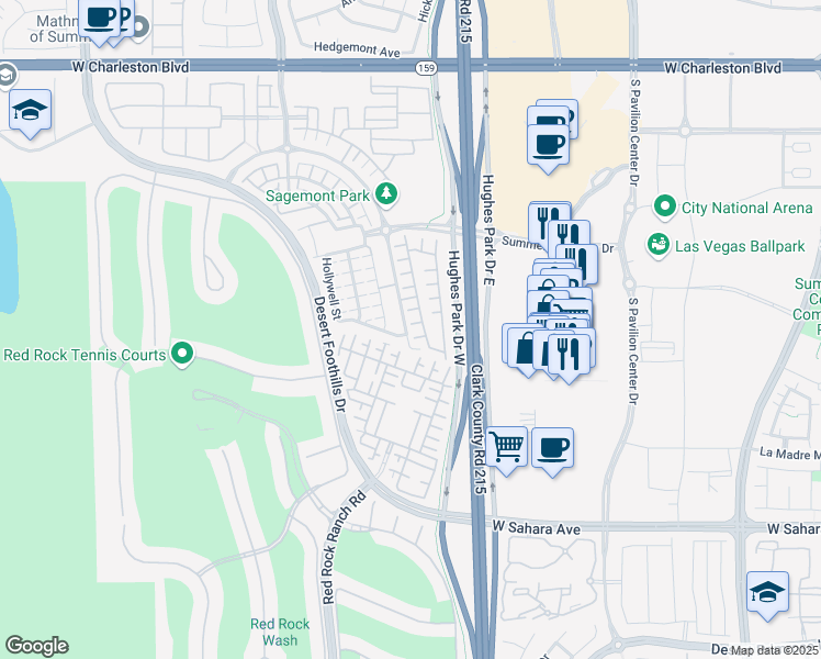 map of restaurants, bars, coffee shops, grocery stores, and more near 11245 Sutter Crossing Court in Las Vegas