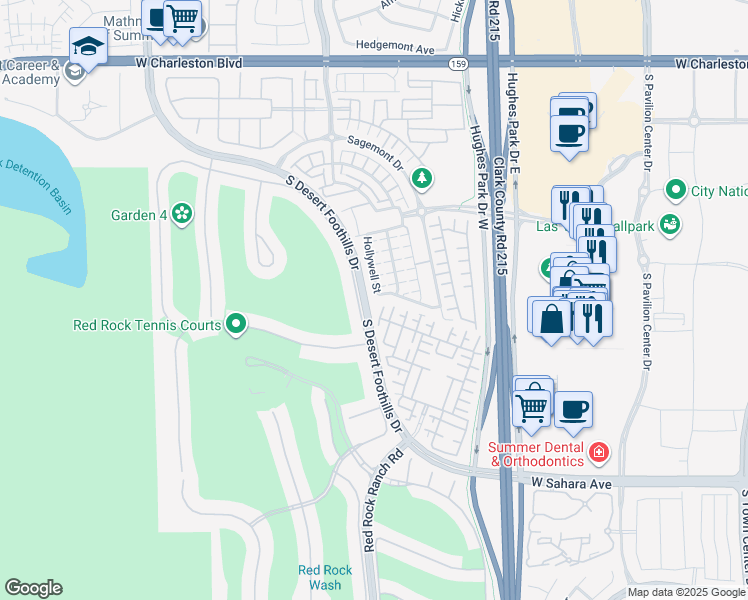 map of restaurants, bars, coffee shops, grocery stores, and more near 11392 Corsica Mist Avenue in Las Vegas
