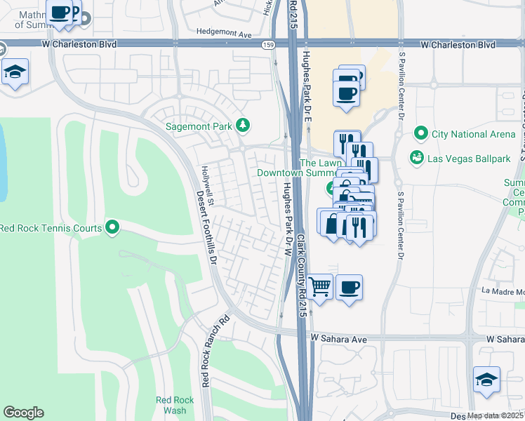 map of restaurants, bars, coffee shops, grocery stores, and more near 11270 Corsica Mist Avenue in Las Vegas