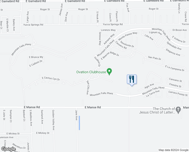 map of restaurants, bars, coffee shops, grocery stores, and more near 4717 South Maddington Court in Pahrump