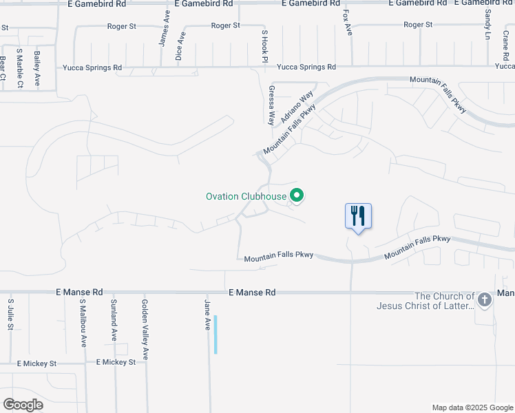 map of restaurants, bars, coffee shops, grocery stores, and more near 4717 South Maddington Court in Pahrump