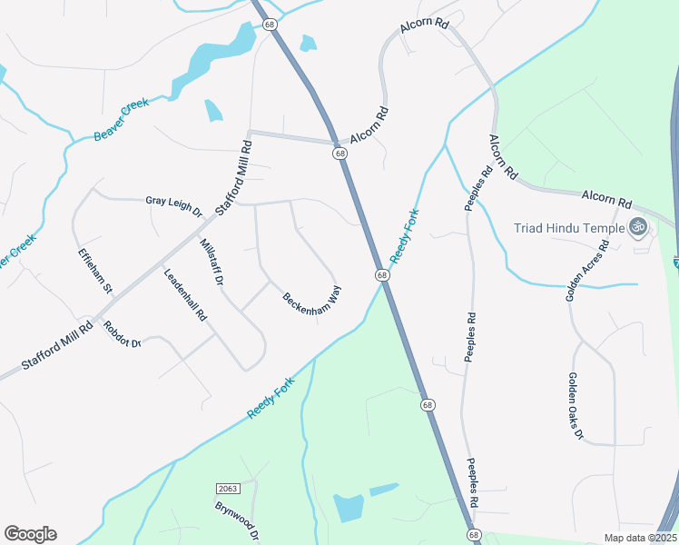 map of restaurants, bars, coffee shops, grocery stores, and more near 6008 Beckenham Way in Oak Ridge