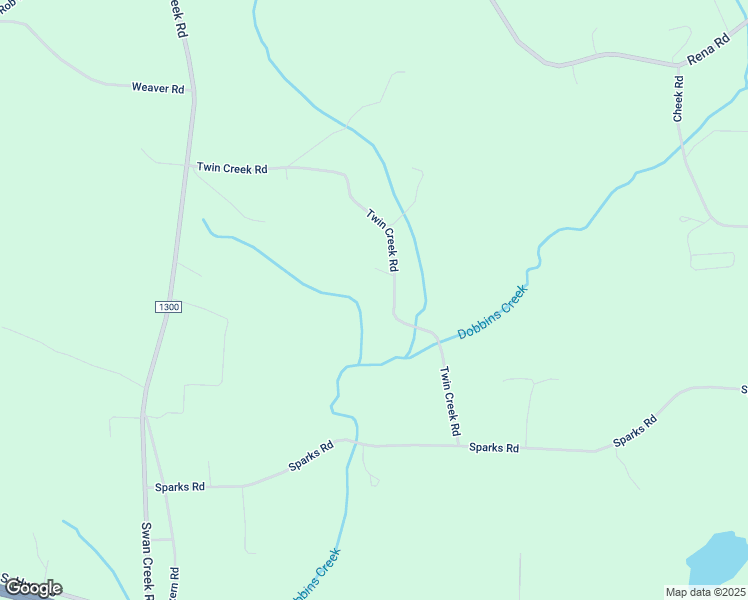 map of restaurants, bars, coffee shops, grocery stores, and more near 1535 Twin Creek Road in Hamptonville