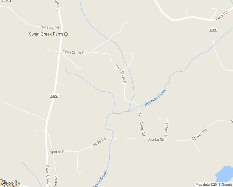 map of restaurants, bars, coffee shops, grocery stores, and more near 1535 Twin Creek Road in Hamptonville