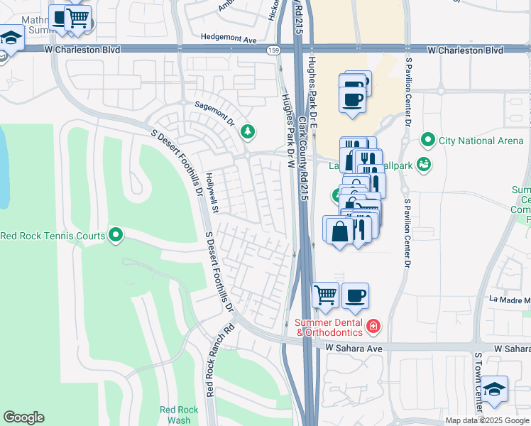map of restaurants, bars, coffee shops, grocery stores, and more near 11236 Sutter Crossing Court in Las Vegas
