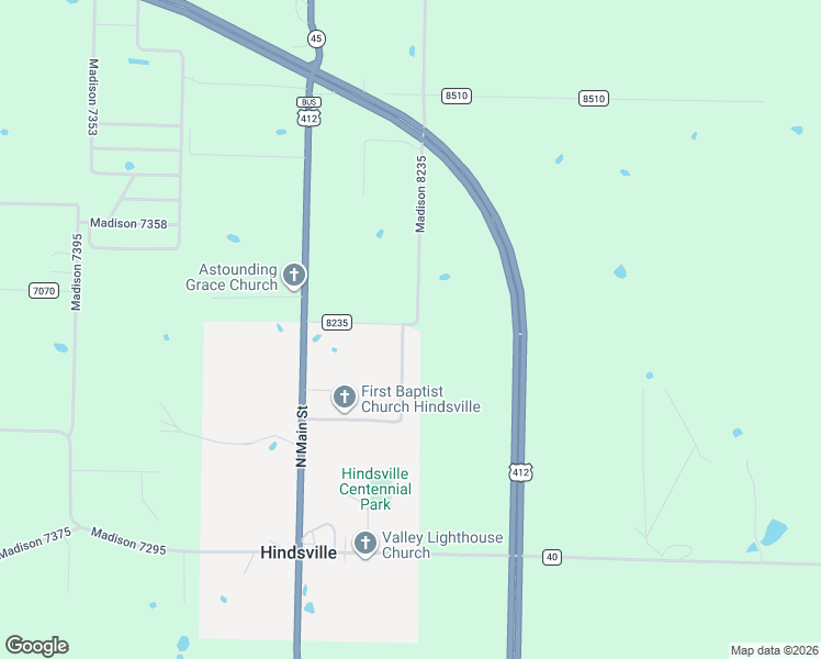 map of restaurants, bars, coffee shops, grocery stores, and more near in Madison County