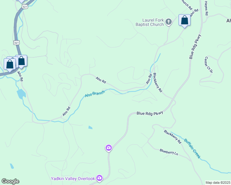 map of restaurants, bars, coffee shops, grocery stores, and more near 220 Cobble Creek Lane in Boone