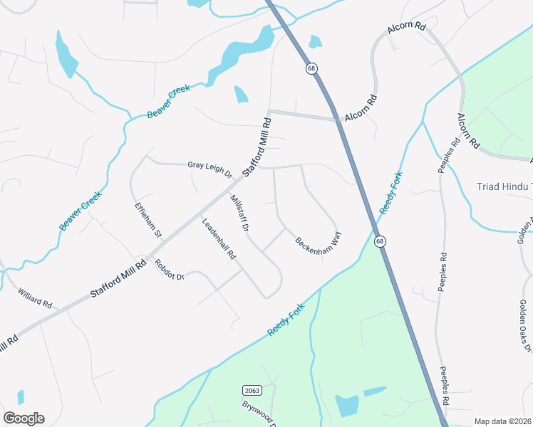 map of restaurants, bars, coffee shops, grocery stores, and more near 5806 Beckenham Way in Oak Ridge