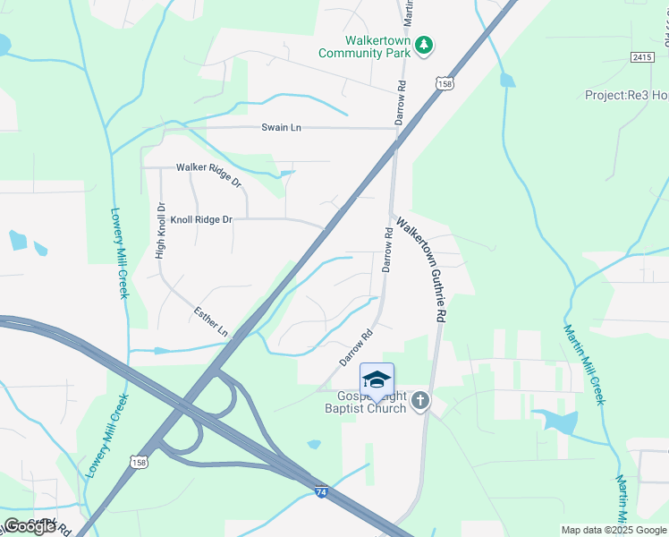 map of restaurants, bars, coffee shops, grocery stores, and more near 4926 Reidsville Road in Walkertown