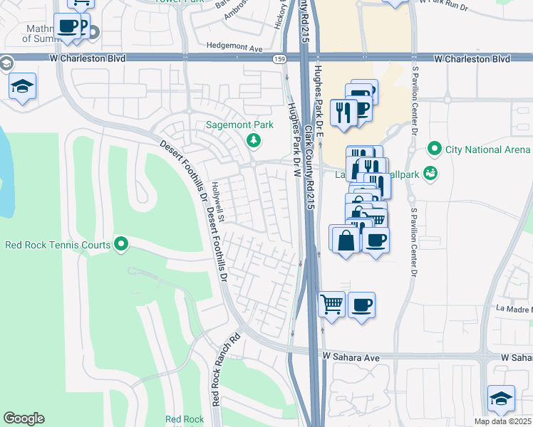 map of restaurants, bars, coffee shops, grocery stores, and more near 11246 Eureka Pass Court in Las Vegas