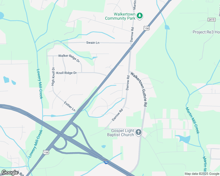 map of restaurants, bars, coffee shops, grocery stores, and more near 4926 Reidsville Road in Walkertown