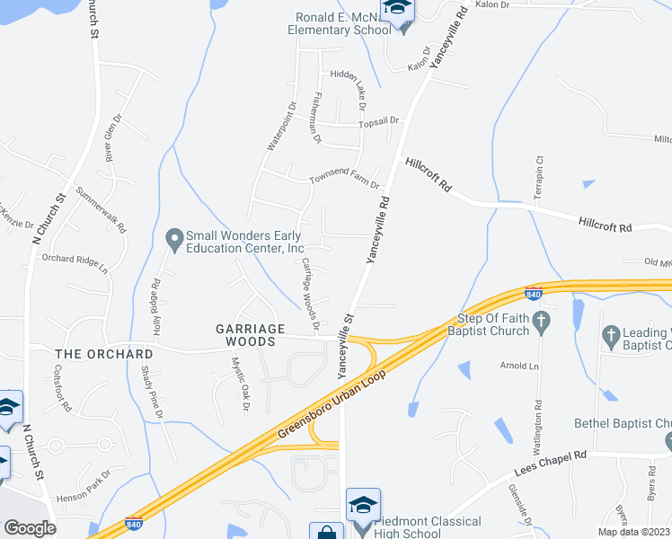 map of restaurants, bars, coffee shops, grocery stores, and more near 15 Hackberry Court in Browns Summit