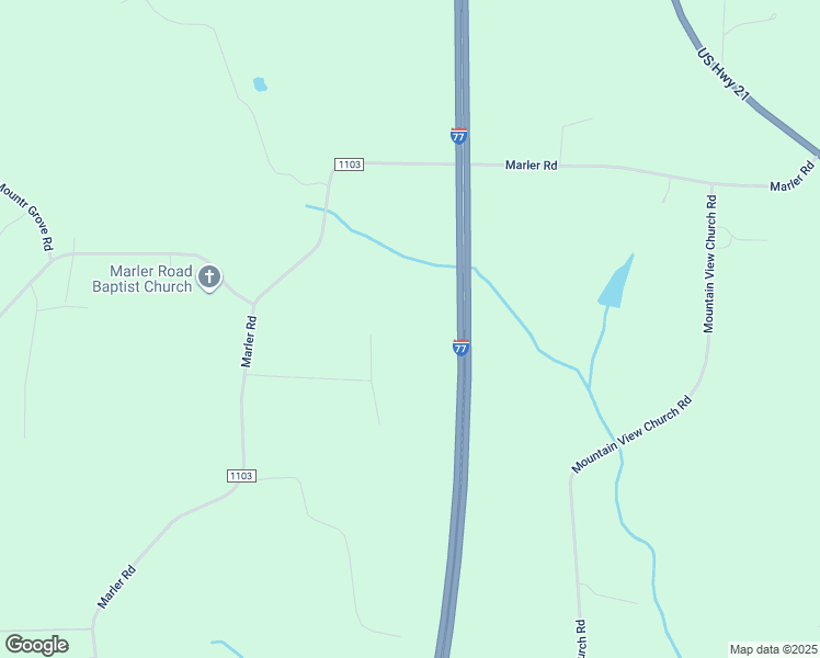 map of restaurants, bars, coffee shops, grocery stores, and more near 1112 Lucky Lane in Hamptonville