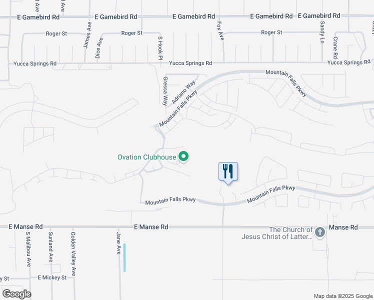 map of restaurants, bars, coffee shops, grocery stores, and more near 4935 East Cactus Canyon Drive in Pahrump