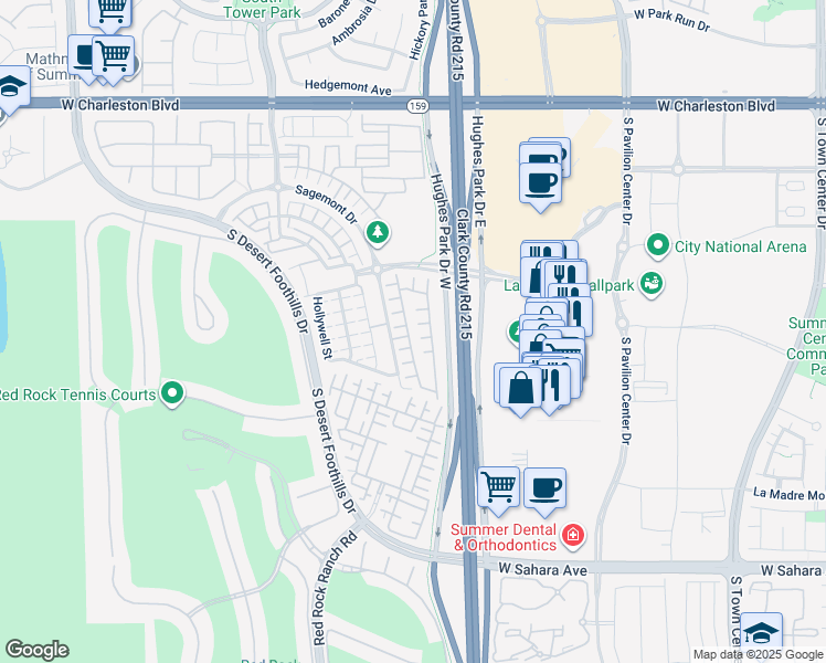 map of restaurants, bars, coffee shops, grocery stores, and more near 1938 Morro Vista Drive in Las Vegas