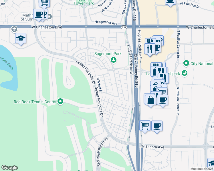 map of restaurants, bars, coffee shops, grocery stores, and more near 1944 Granemore Street in Las Vegas