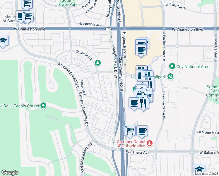 map of restaurants, bars, coffee shops, grocery stores, and more near 11215 Napa Grape Court in Las Vegas