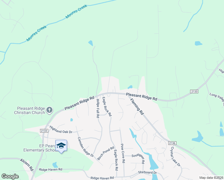 map of restaurants, bars, coffee shops, grocery stores, and more near 2204 Pleasant Ridge Road in Greensboro