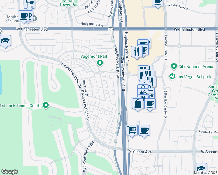 map of restaurants, bars, coffee shops, grocery stores, and more near 1918 Morro Vista Drive in Las Vegas