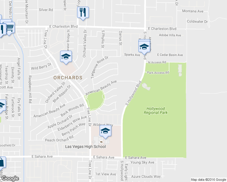 map of restaurants, bars, coffee shops, grocery stores, and more near 6567 Strawberry Cream Court in Las Vegas