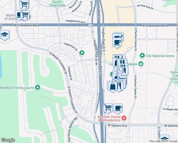 map of restaurants, bars, coffee shops, grocery stores, and more near 1898 Morro Vista Drive in Las Vegas