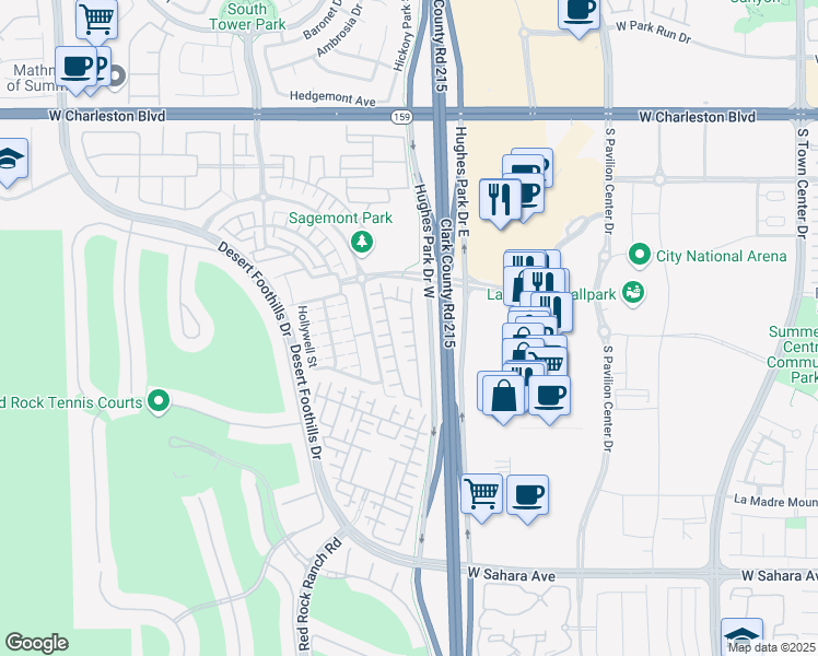 map of restaurants, bars, coffee shops, grocery stores, and more near 11210 Napa Grape Court in Las Vegas